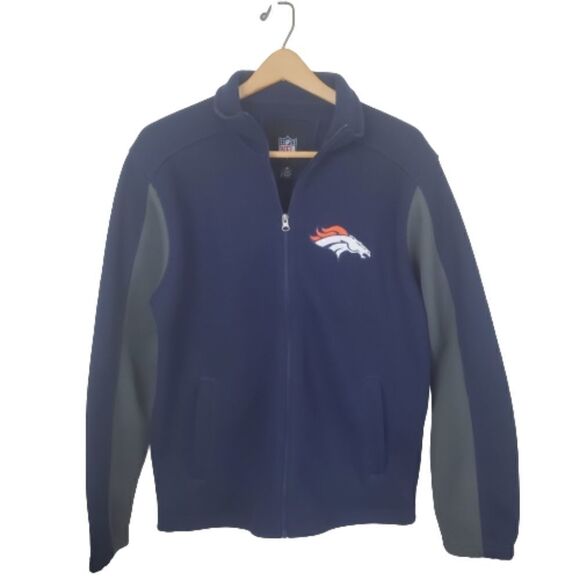 NFL Denver Broncos Galls Sweater/Jacket. Fleece Lined  Pockets. Size Medium - Picture 1 of 6